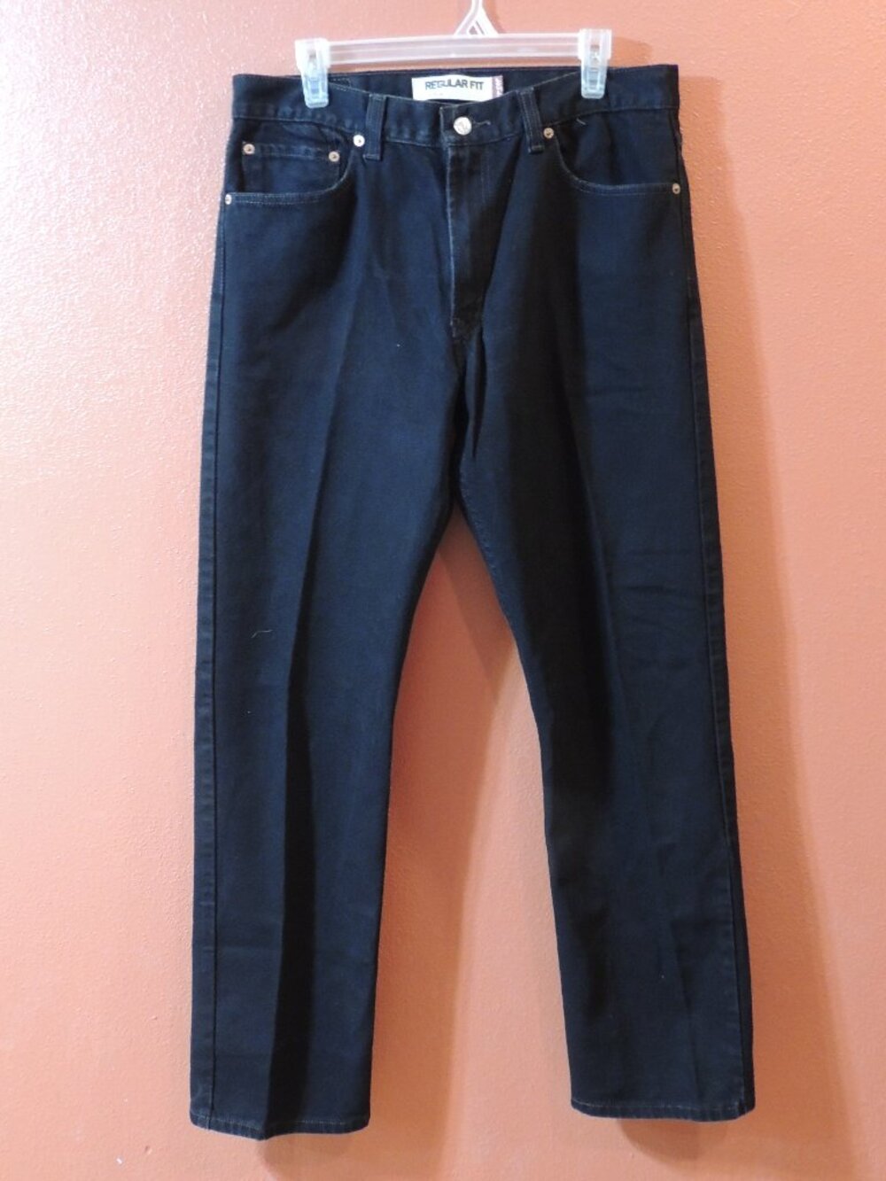Levi 505 Jeans Y2K Men 34x32 Black Pockets Outdoor Travel Vintage Denim Jeans